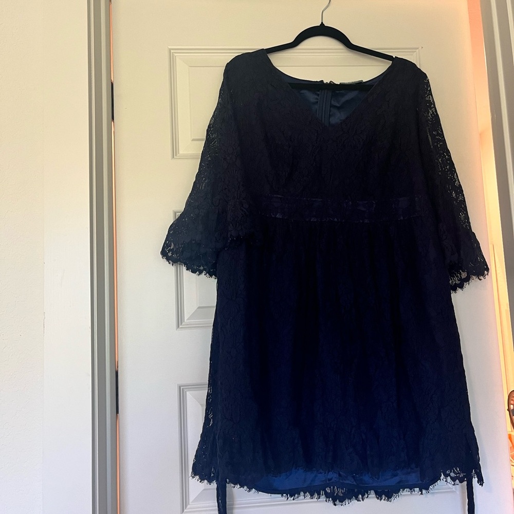 1X ModCloth Navy Laced dress